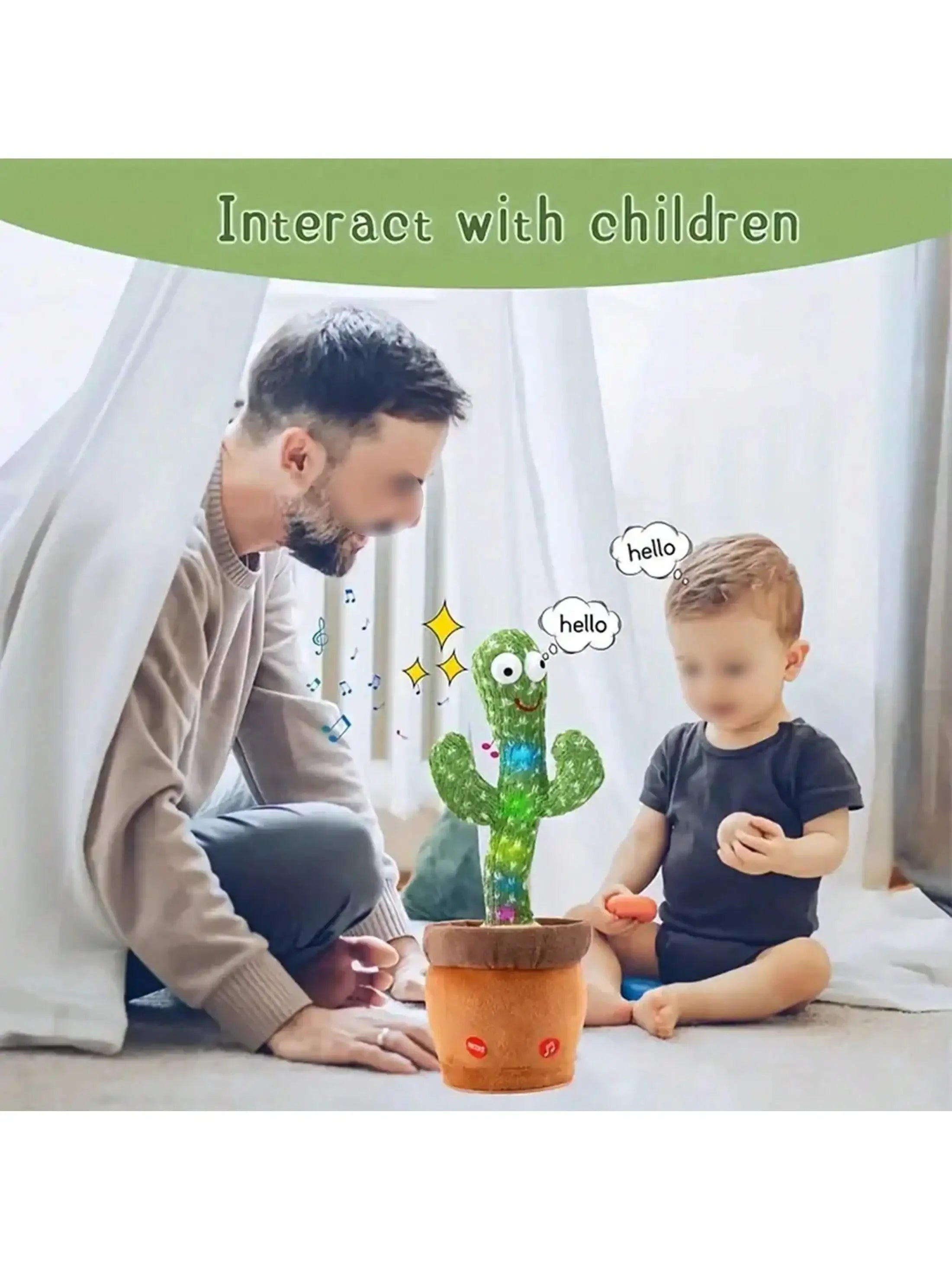 Dancing Talking Cactus Toys for Babies