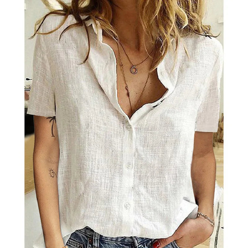 Stylish Harajuku Oversized Linen Shirts