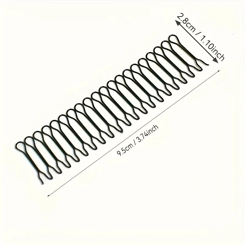 3pcs Multifunctional Hair Comb Wavy Hair Clips for Bangs Hairpin