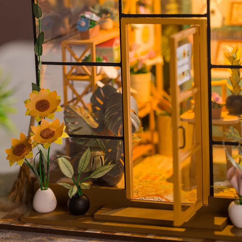 Mini Doll House Kit DIY Flower House Handmade 3D