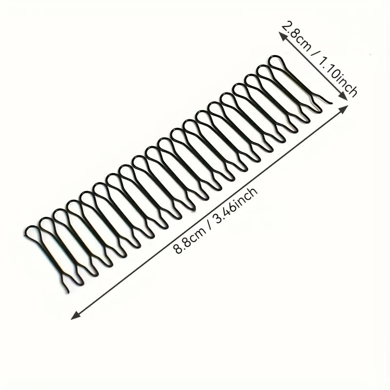 3pcs Multifunctional Hair Comb Wavy Hair Clips for Bangs Hairpin